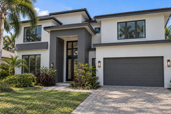 Illustrative exterior color concept with coordinated walls and trim.
