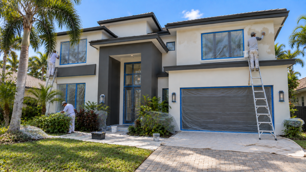 PROJECT 2 COOLOR MODE PAINTING 7 Illustrative exterior color concept with coordinated walls and trim.