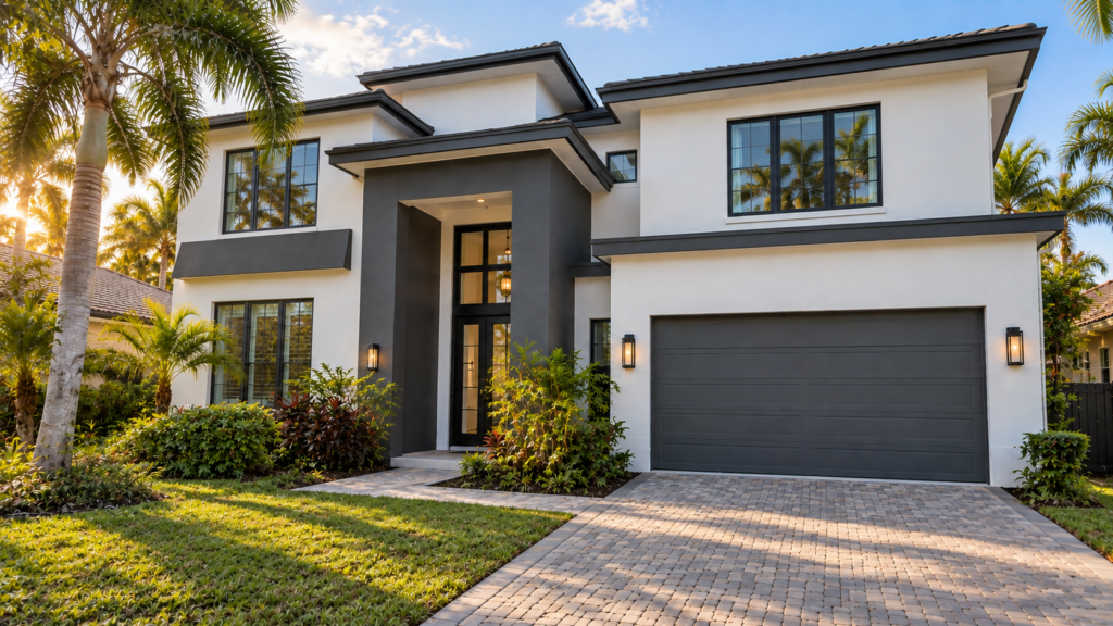 PROJECT 2 COOLOR MODE PAINTING 8 Illustrative exterior color concept with coordinated walls and trim.