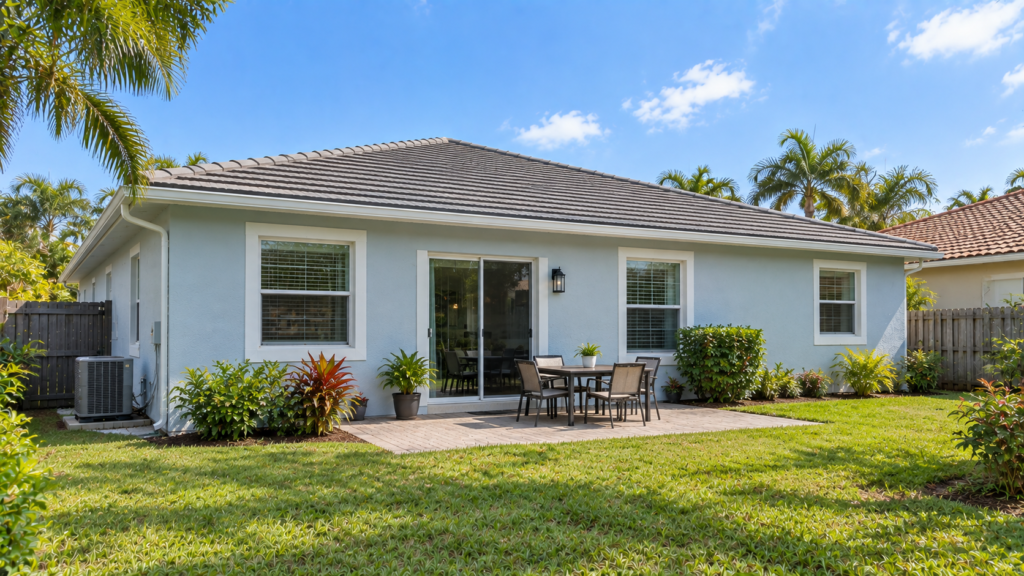 PROJECT 3 COLOR MODE PAINTING Illustrative coastal exterior painting concept for a South Florida home.