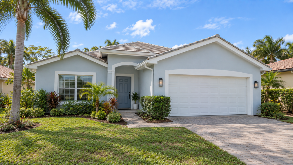 PROJECT 3 COLOR MODE PAINTING 5 Illustrative coastal exterior painting concept for a South Florida home.