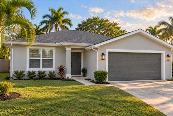 Illustrative curb appeal painting concept with coordinated exterior details.